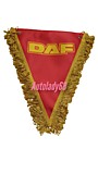 Вымпел треугольный бахрома "DAF" и девушки (20*26) красный