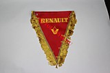 Вымпел треугольный бахрома "RENAULT" (20*26) красный