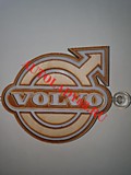 Табличка светящаяся VOLVO (Логотип) деревянный диодный 24v